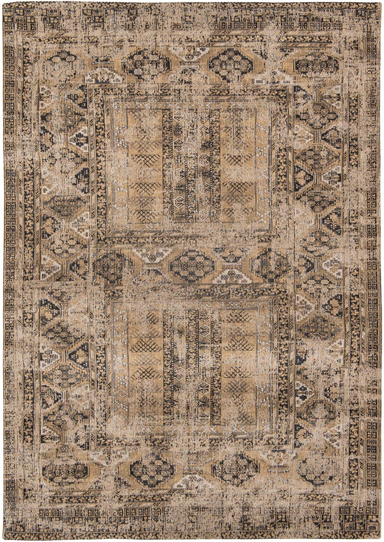 tapis Louis De Poortere LX8720 Antiquarian Antique Hadschlu Agha Old Gold