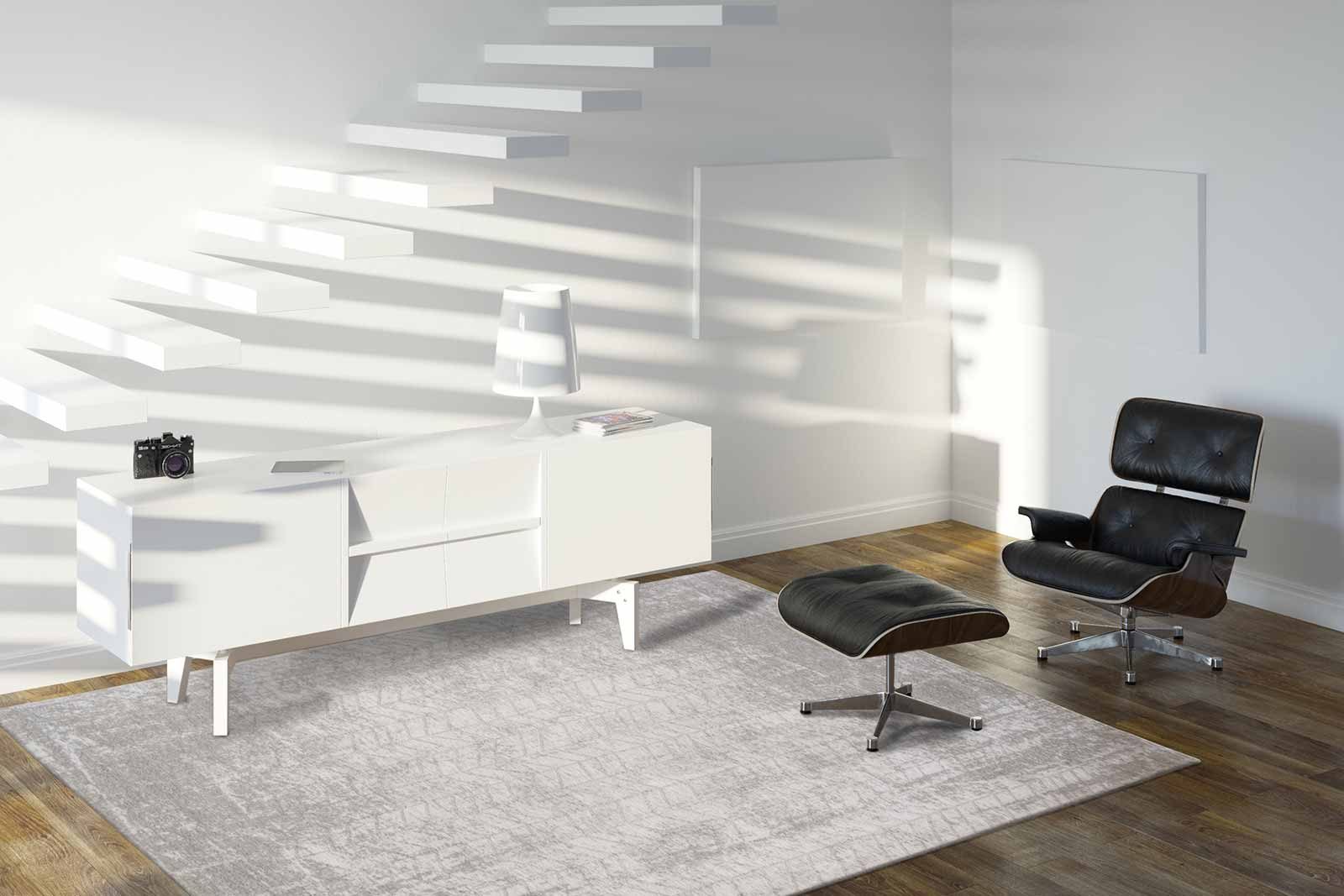 tapis Louis De Poortere LX8929 Mad Men Jacobs Ladder White Plains interior