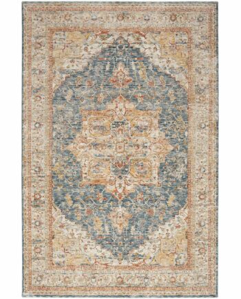 Nourison tapis Sahar SHR06 IVBLU IVORY BLUE 8x10 099446166326