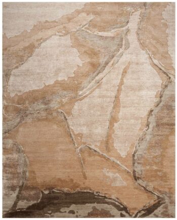 Nourison tapis Silk Shadows SHA24 BGSIL BEIGE SILVER 8x10 099446929396