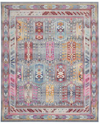 Nourison tapis Vintage Kashan VKA06 GYMTC GREY MULTICOLOR 8x10 099446811998