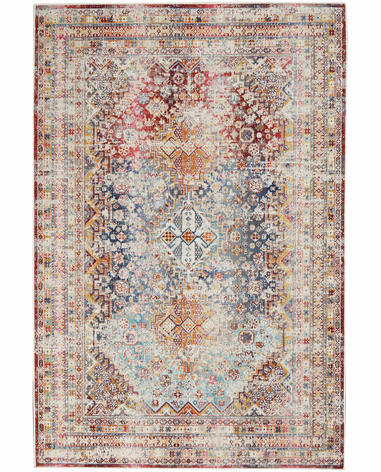 Nourison tapis Vintage Kashan VKA09 MULTI MULTICOLOR 5X8 099446852441