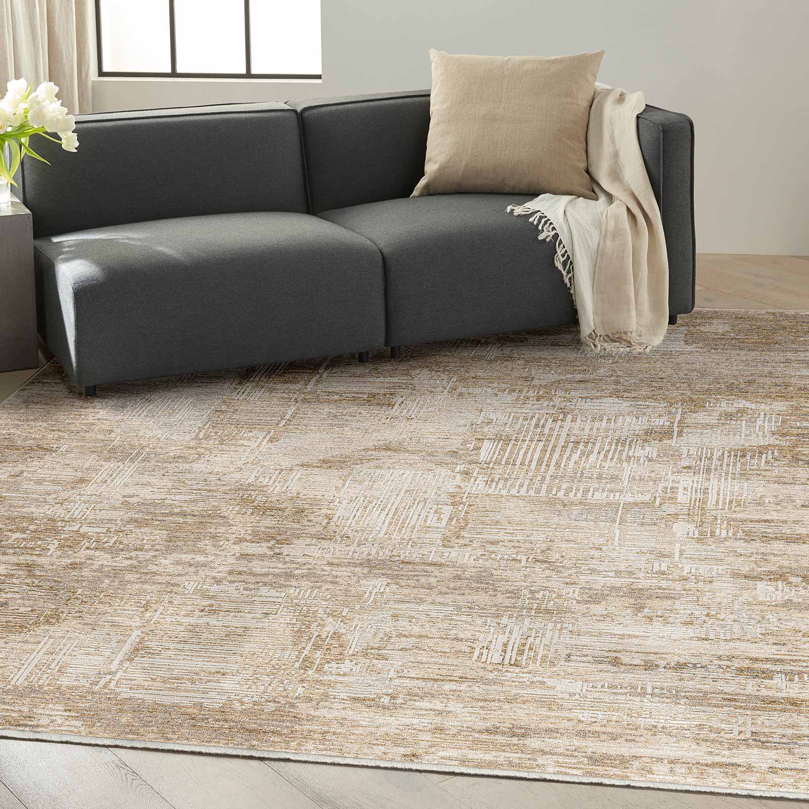 Calvin Klein tapis CK078 SUM02 MOCIV MOCHA IVORY 10x13 841491143193 interior 1