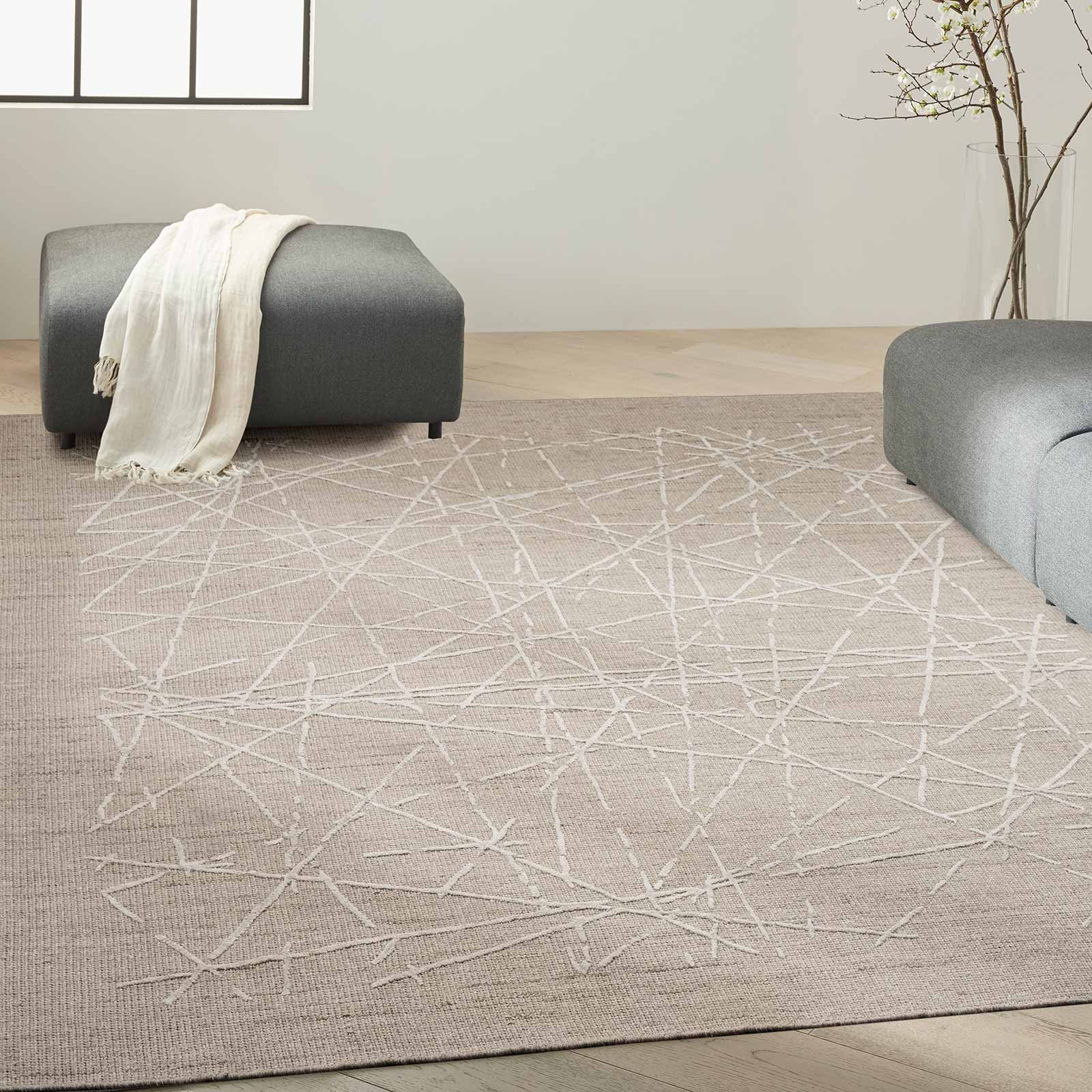 Calvin Klein tapis Wander CK044 WND01 TAUPE 10x14 099446957139 interior 1