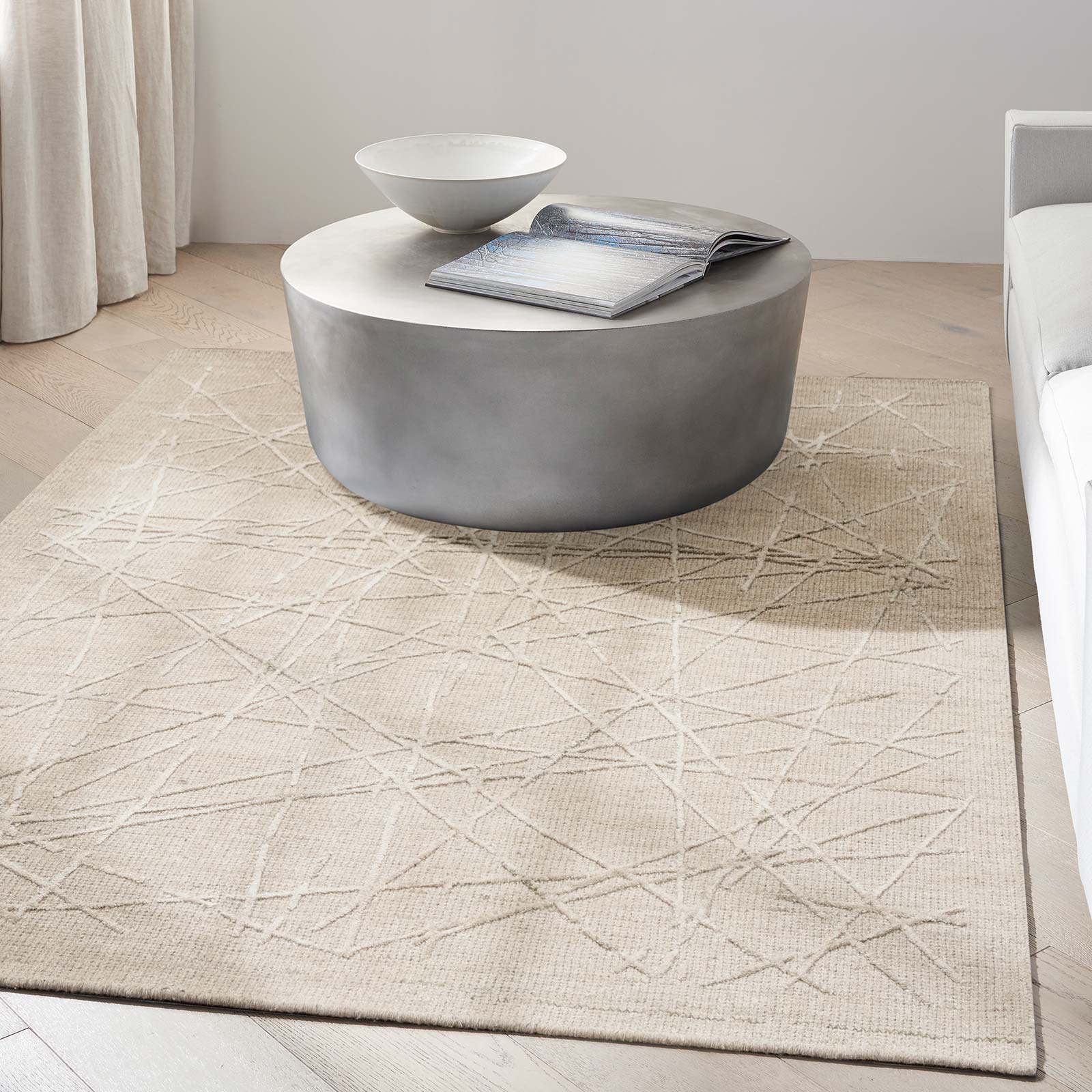Calvin Klein tapis Wander CK044 WND01 TAUPE 5x7 099446956996 interior 1