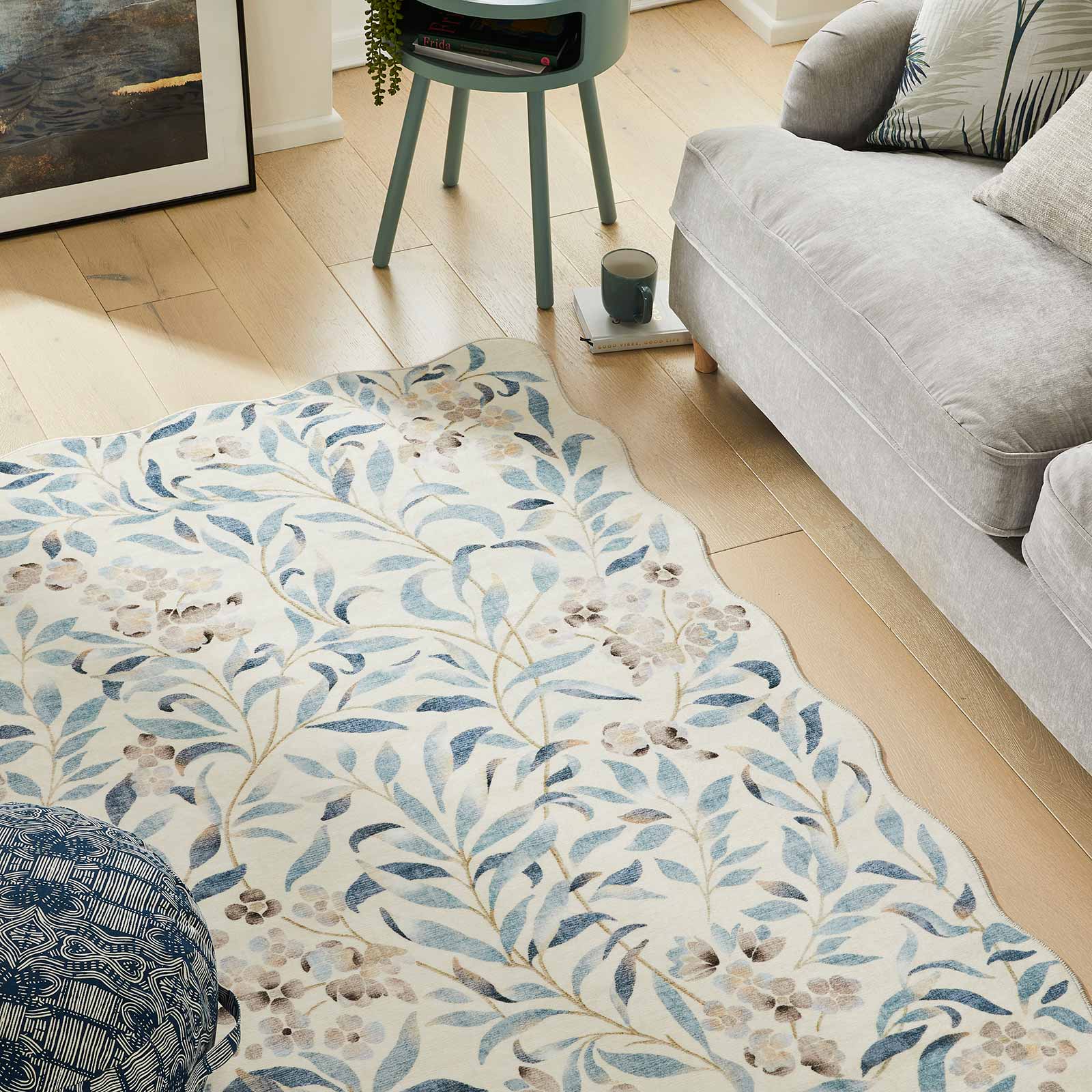 Concept Looms tapis Liberty LIB301 IVORY BLUE 2