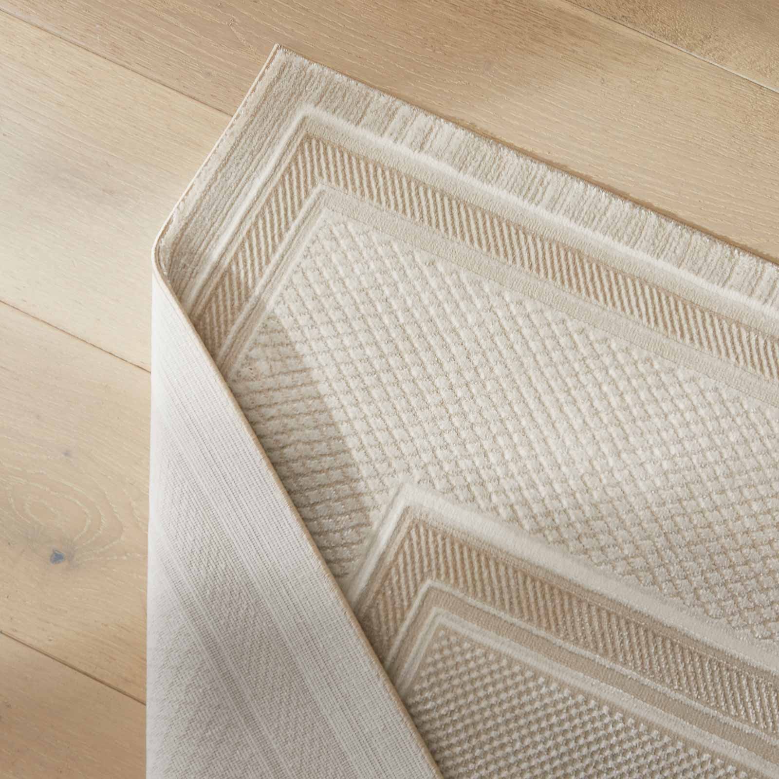 Concept Looms tapis Olivia OLI101 CREAM BEIGE fold