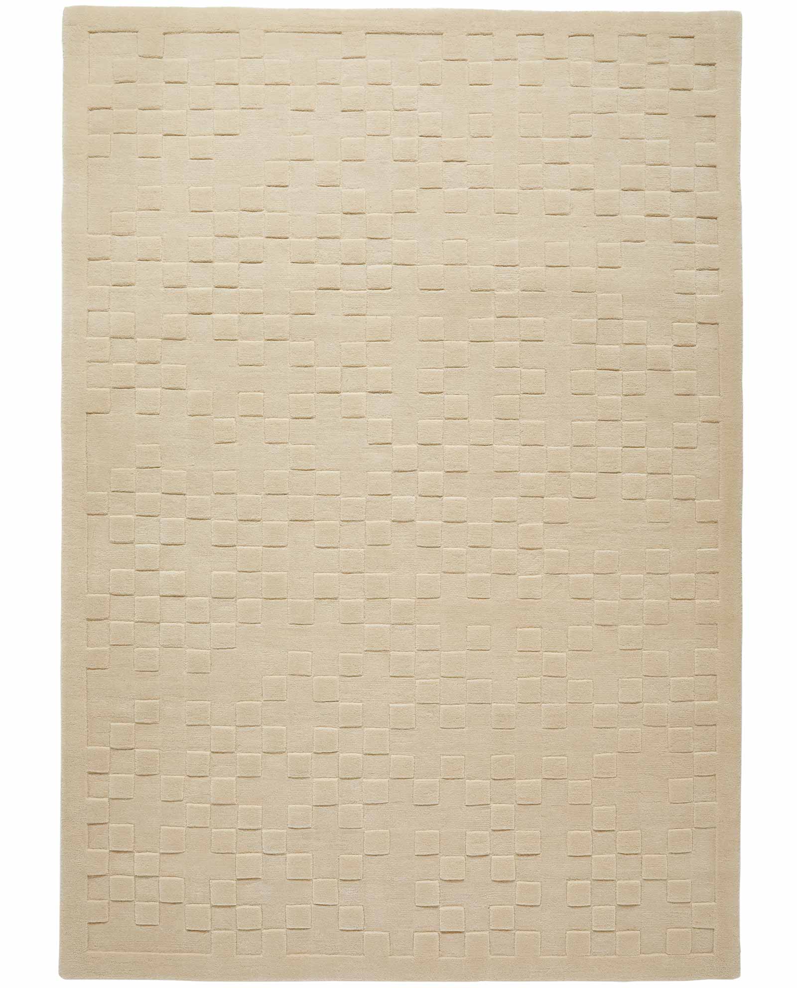 Concept Looms tapis Priory PR 102 SQUARES IVORY frontal