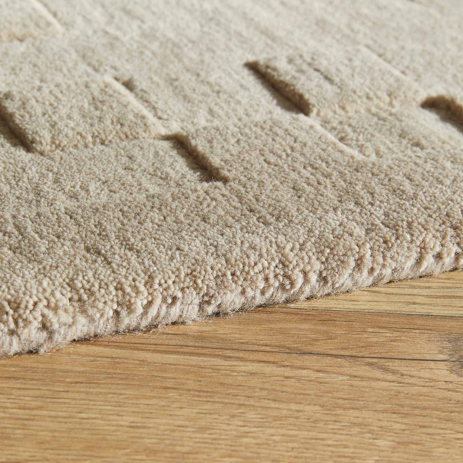 Concept Looms tapis Priory PR 102 SQUARES TAUPE border
