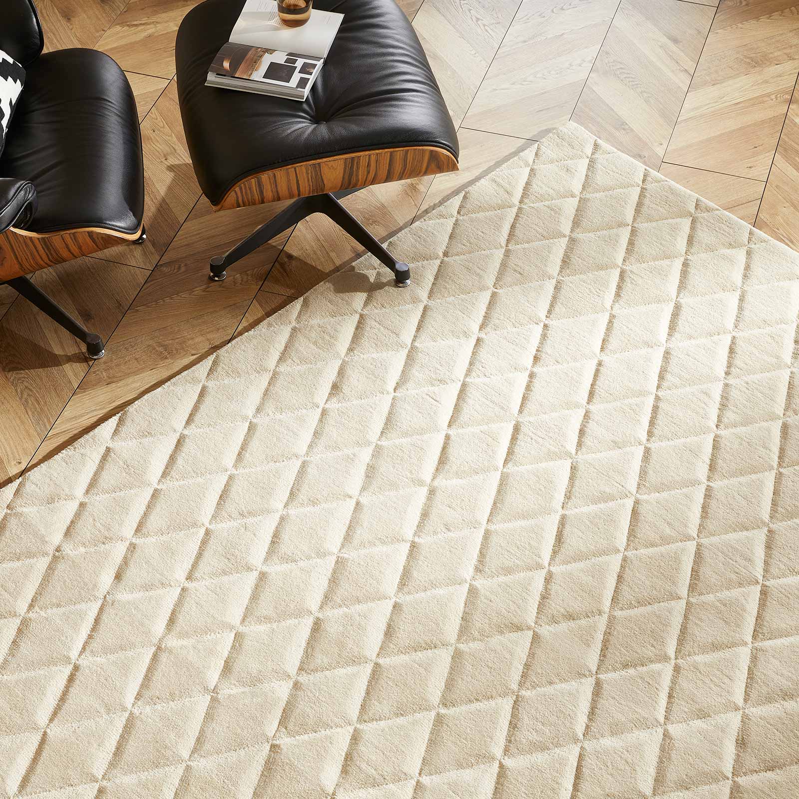Concept Looms tapis Priory PR 103 DIAMONDS BEIGE zoom