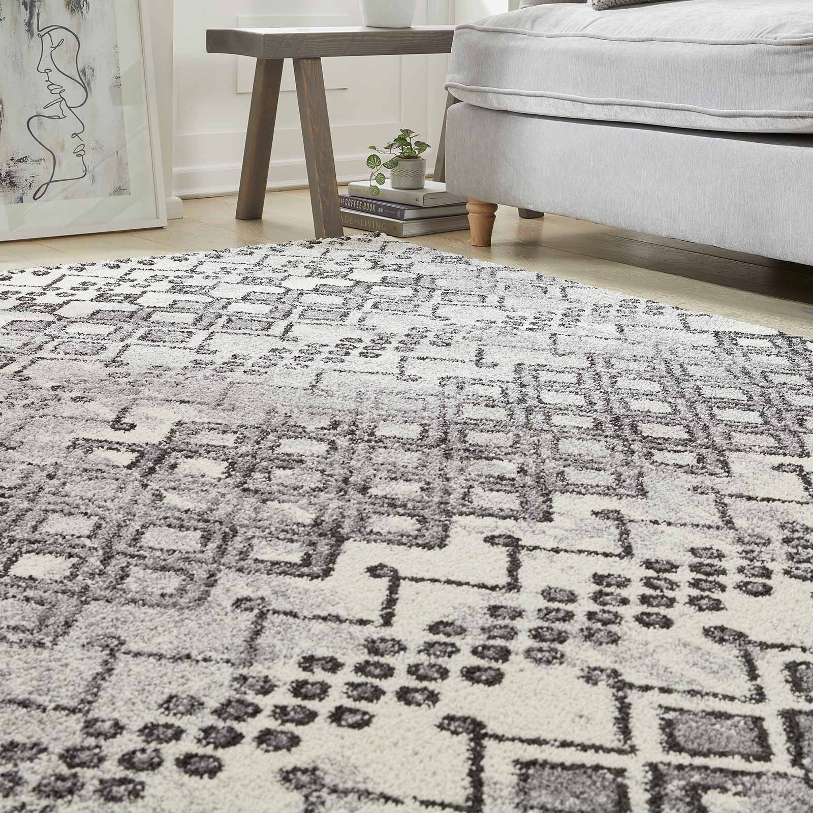 Concept Looms tapis Somerset SOM104 WHITE ANTHRACITE interior 1
