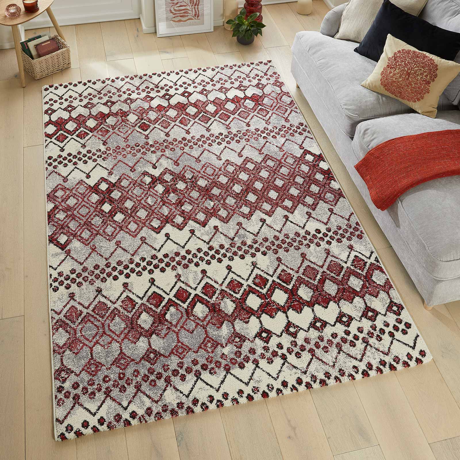 Concept Looms tapis Somerset SOM104 WHITE TERRACOTA
