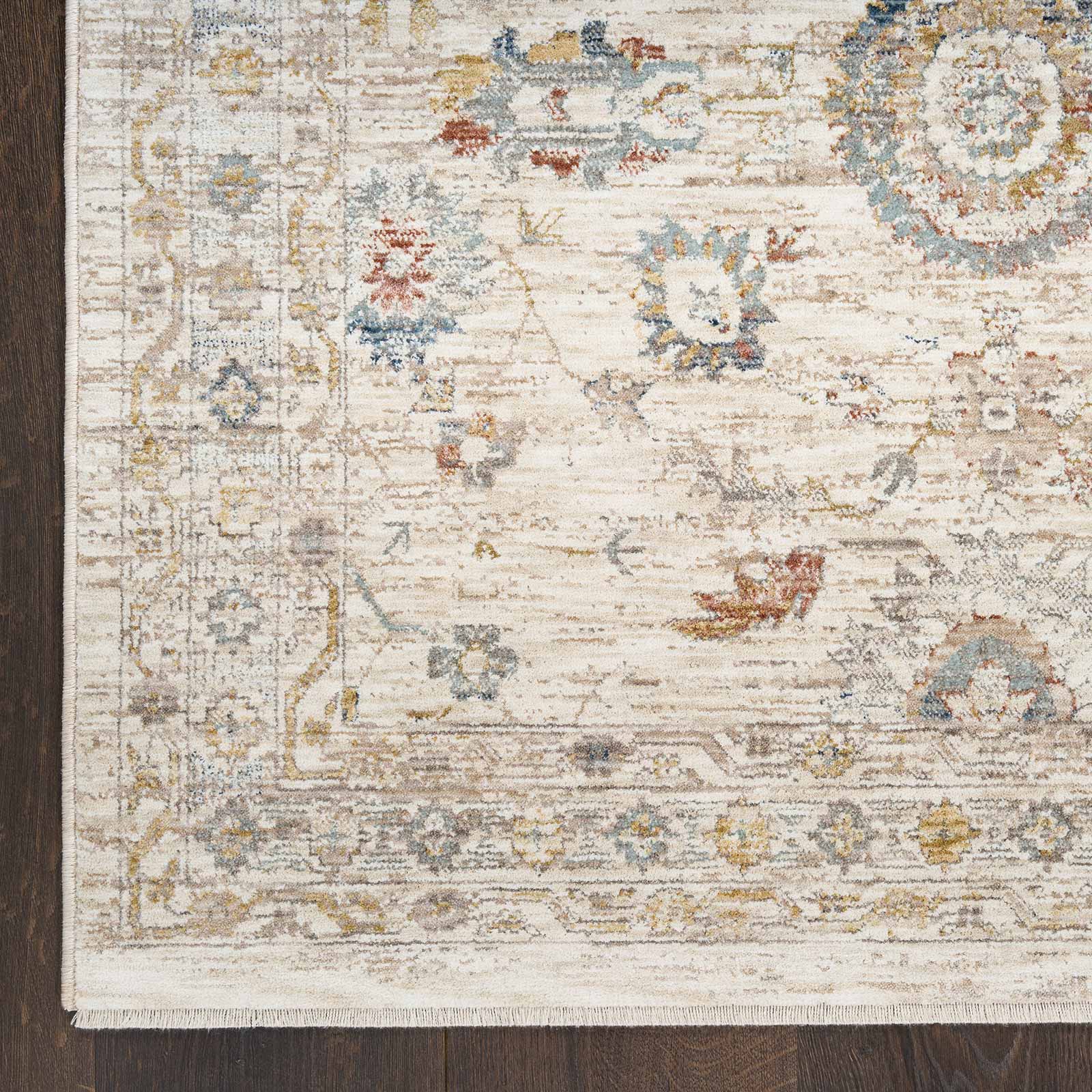 Nourison tapis Antique Fusion ANF04 IVMTC IVORY MULTICOLOR 5x8 841491157916 corner