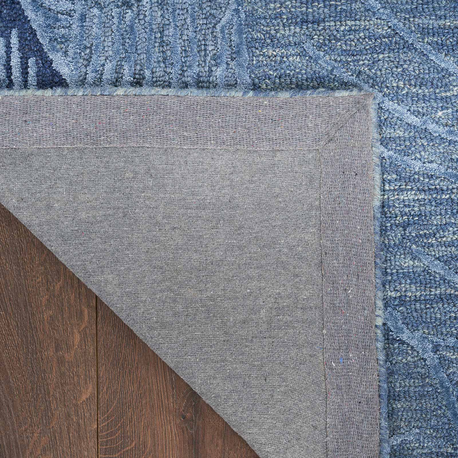 Nourison tapis Avra AVR01 BLUE 9x12 099446970473 corner B