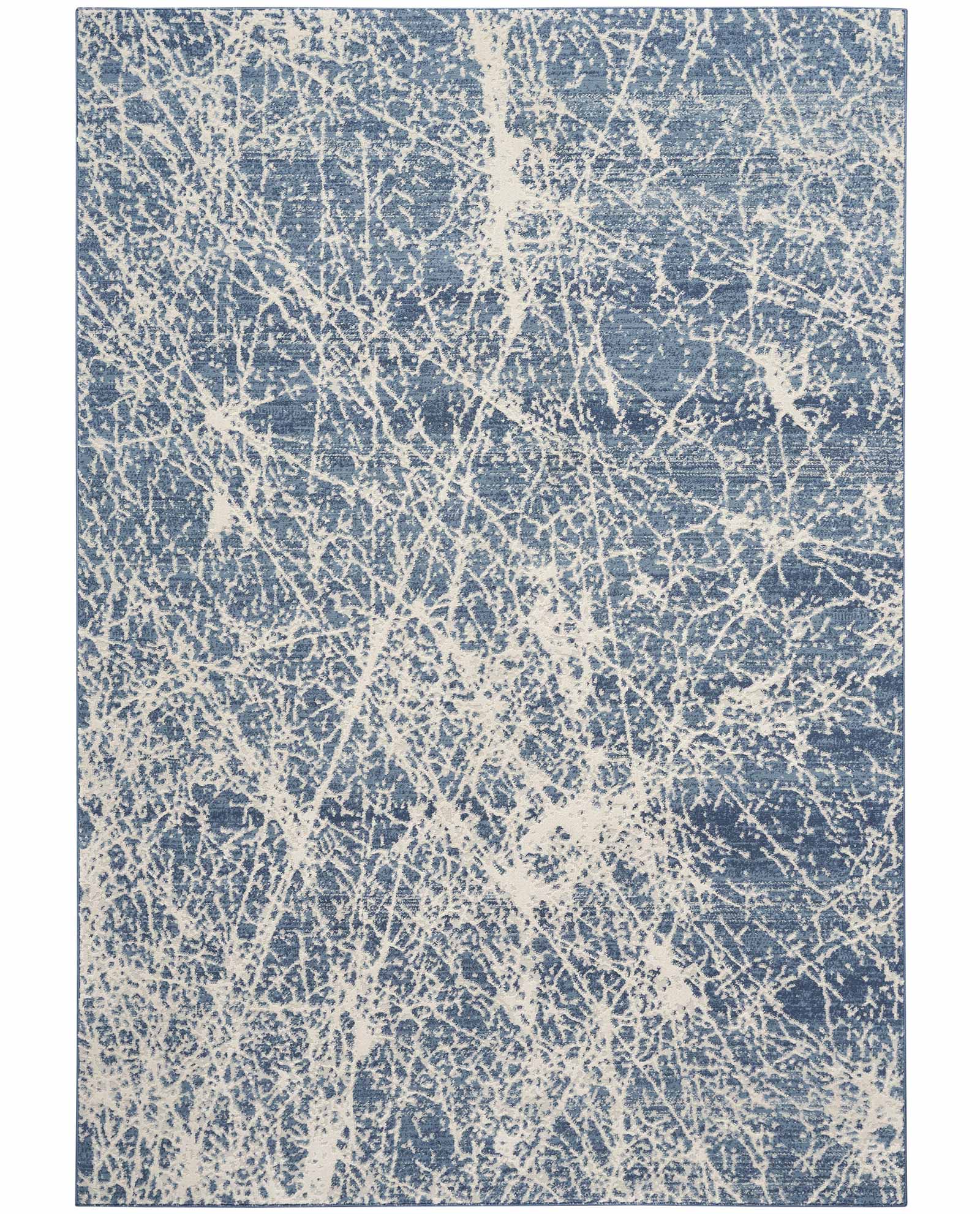 Nourison tapis Exhale EXL02 NAVIV NAVY IVORY 5x7 099446954916