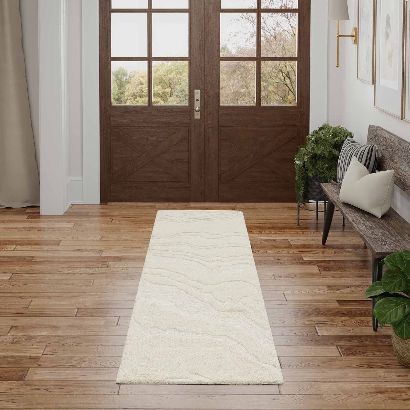Nourison tapis Graceful GRU01 IVORY 2x8 099446939203 interior 1