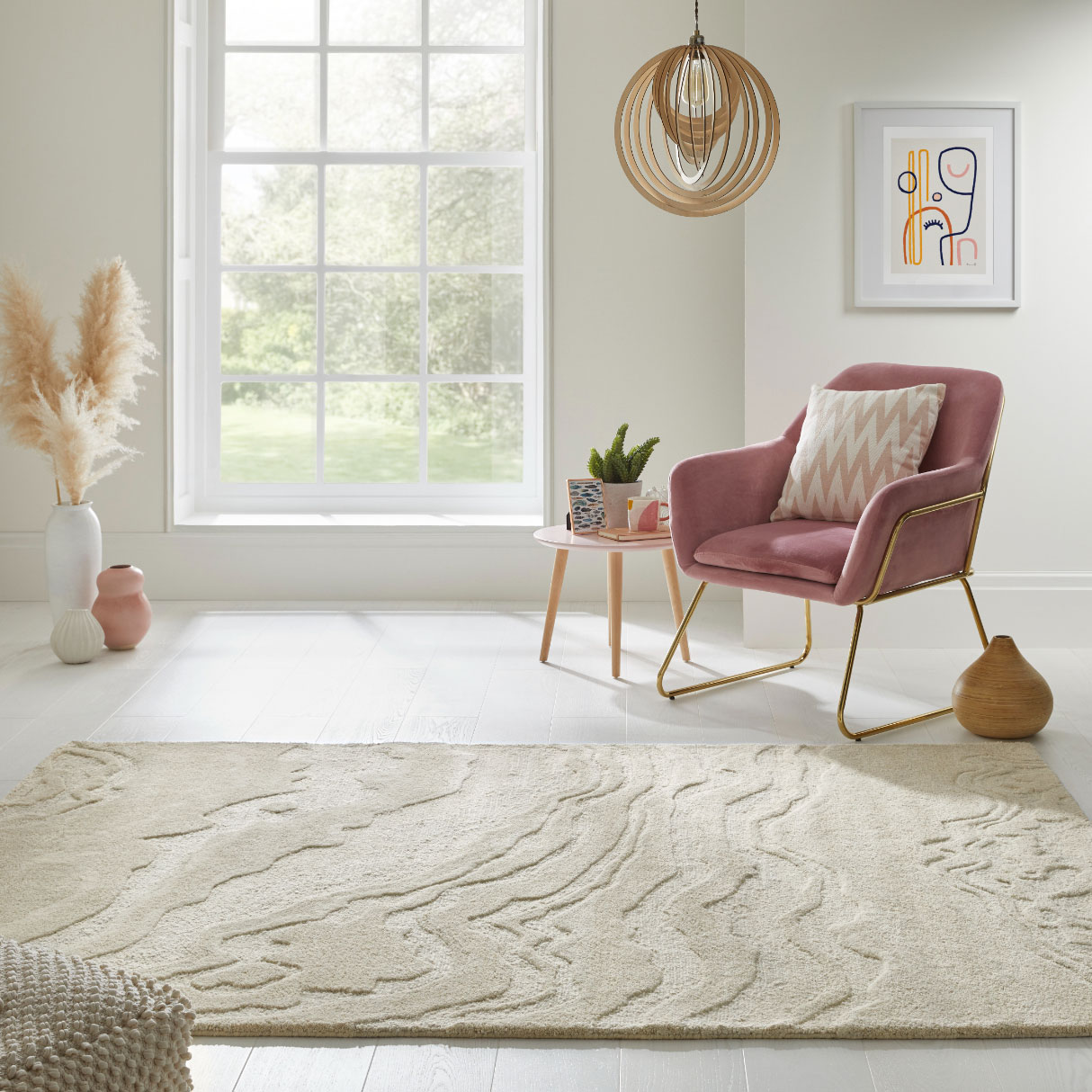 Nourison tapis Graceful GRU01 IVORY 5x7 099446939227 (5)