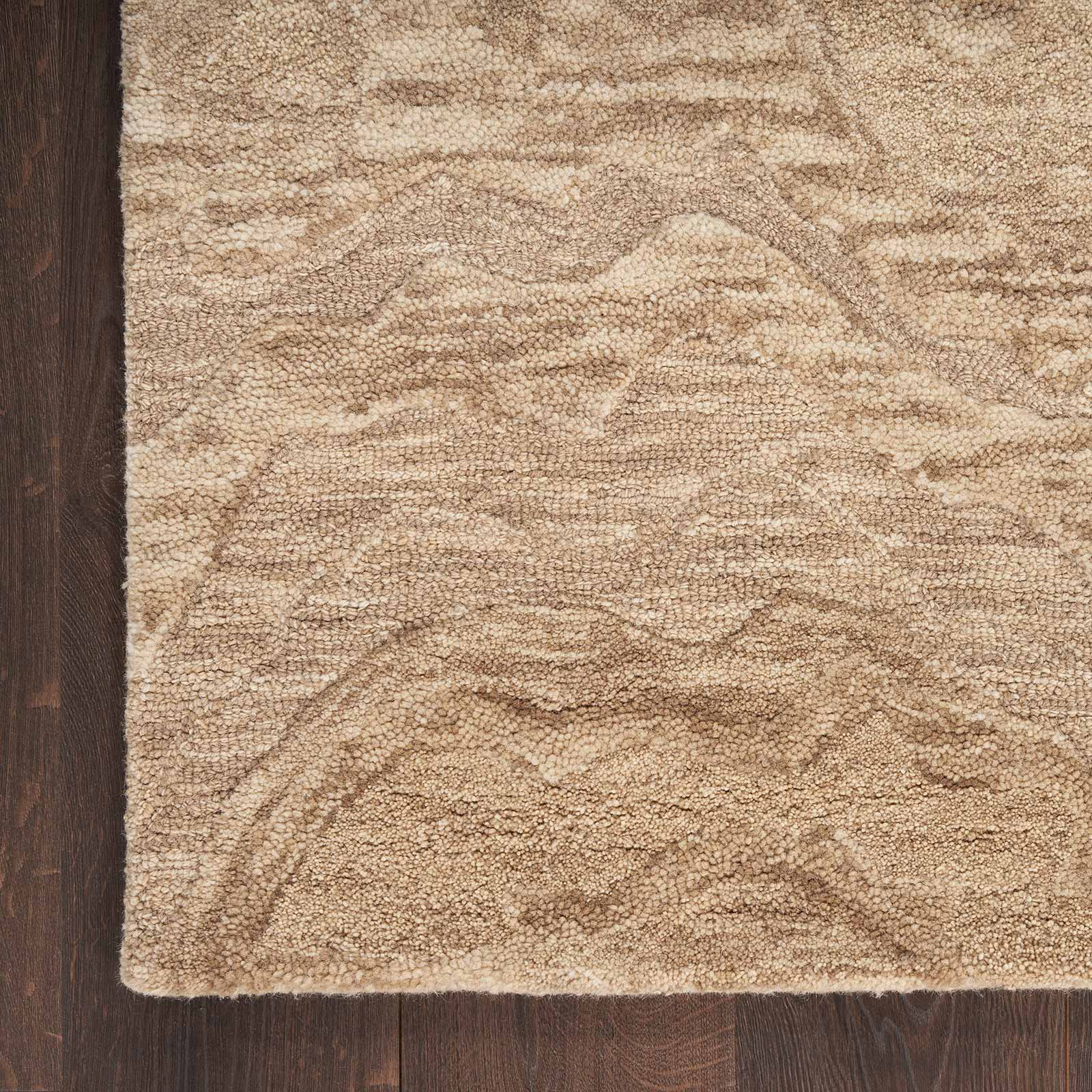 Nourison tapis Graceful GRU01 TAUPE 5x7 099446939272 corner