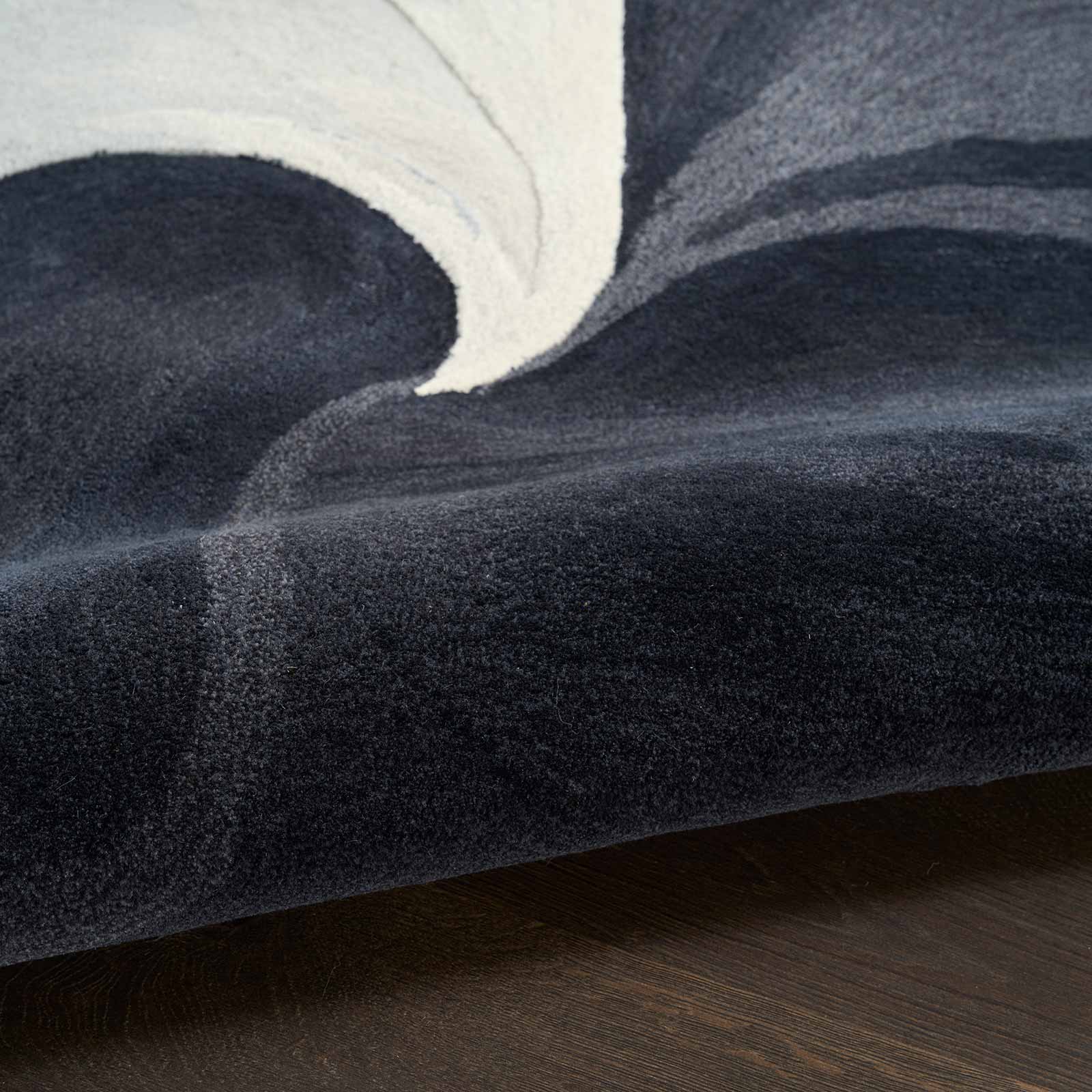Nourison tapis Prismatic PRISM PRS41 IVBLK IVORY BLACK 8x10 0841491143711 texture 1