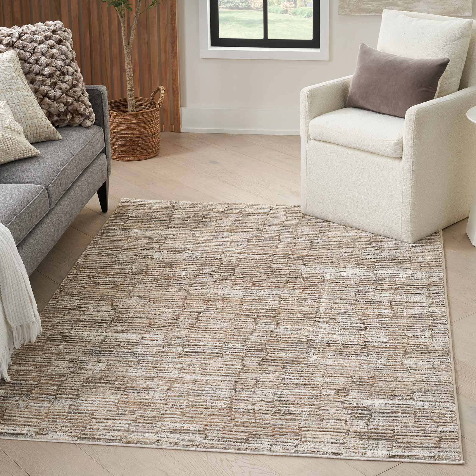 Nourison tapis Sustainable Trends SUT06 IVMOC IVORY MOCHA 5x7 099446954411 interior 1