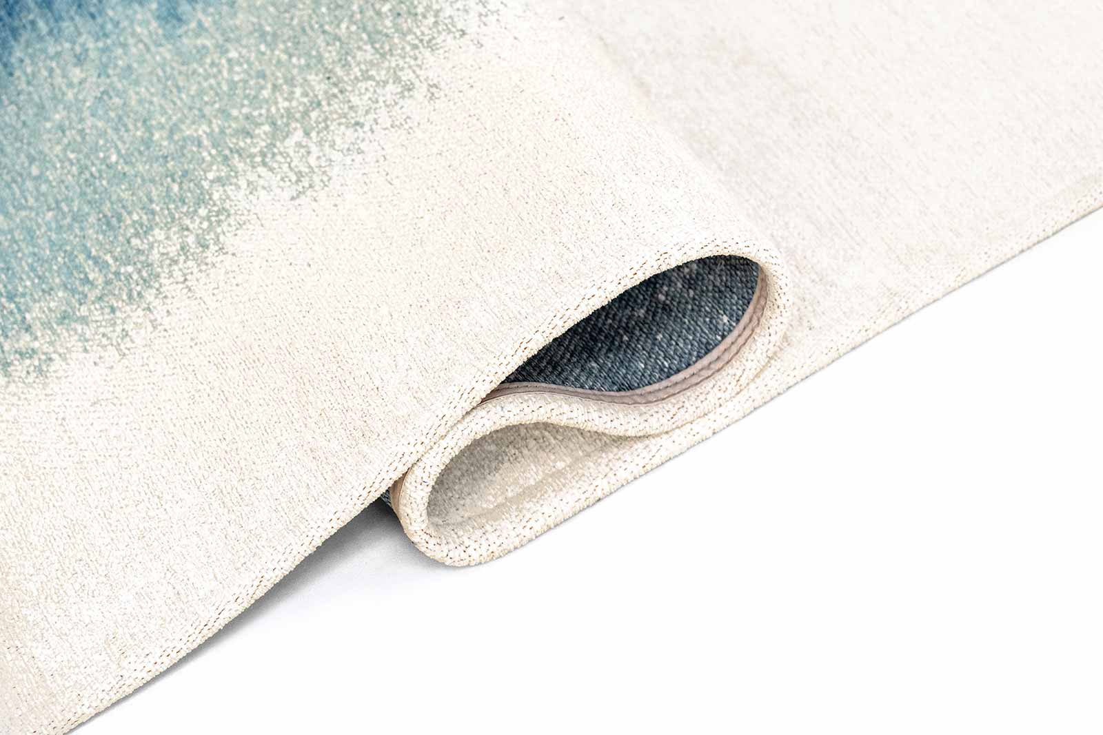 Louis De Poortere tapis Meditation 2102 Drop Dream In Blue fold